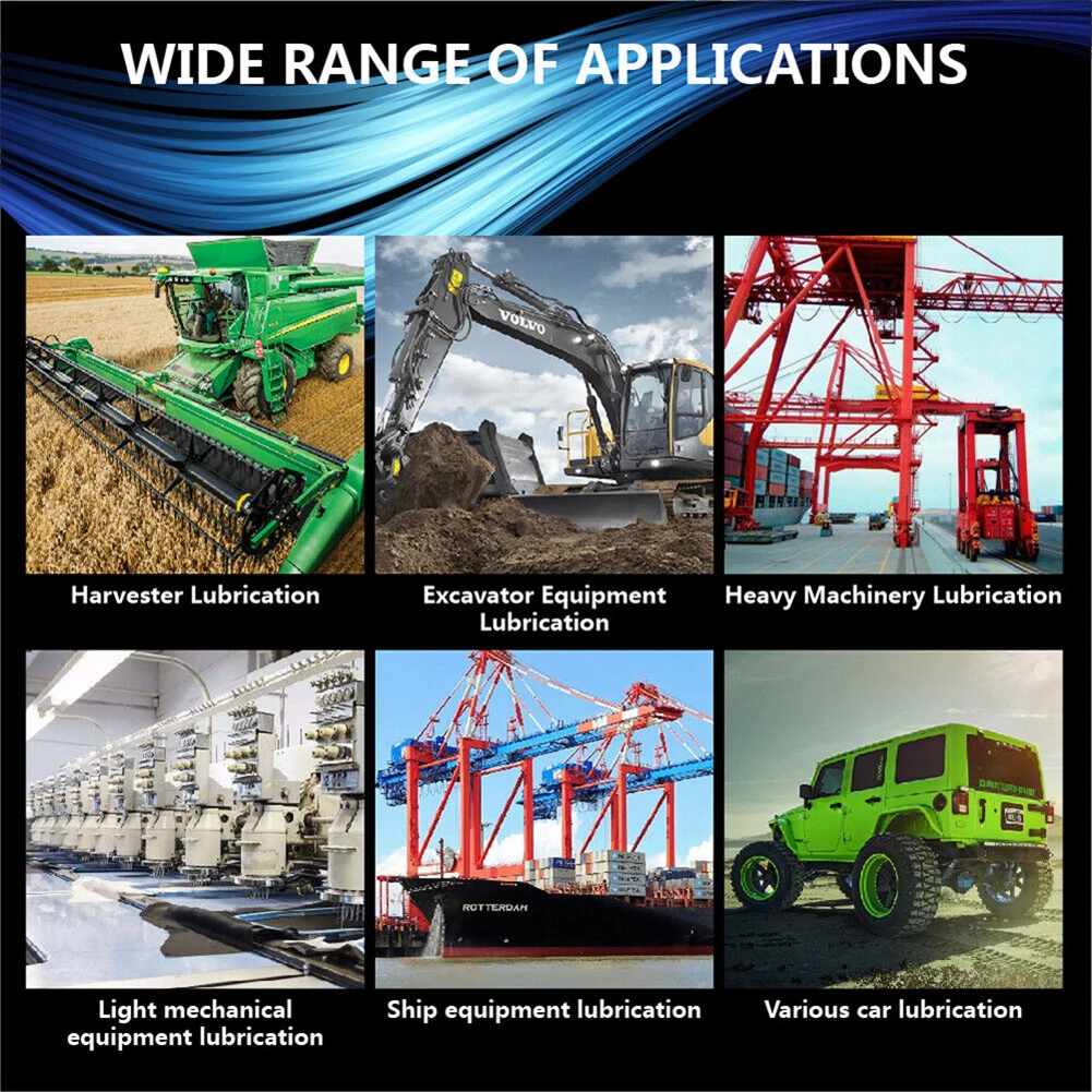 Manual Grip Grease Gun Aluminum Alloy Greasing Injection 400CC Handheld Grease Filling 6000-7000PSI with Flexible Hose