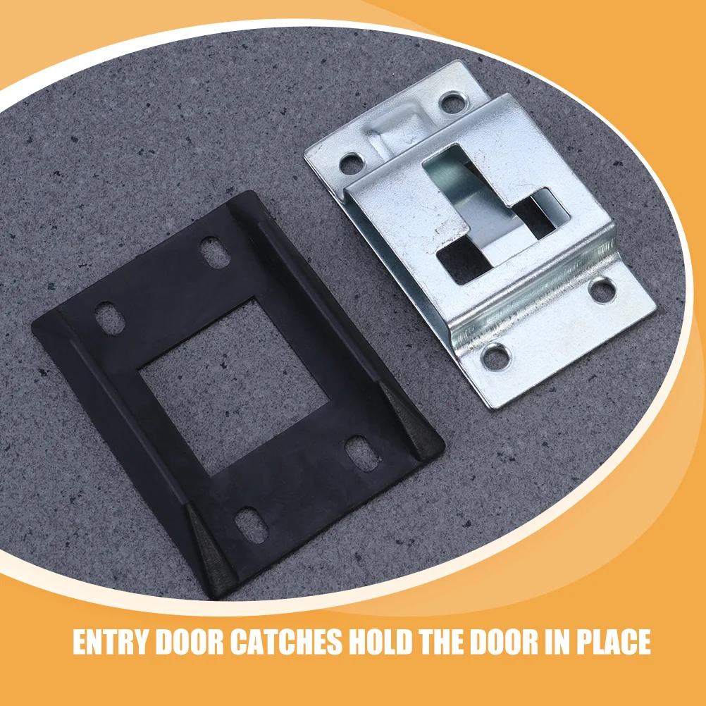 Soporte de puerta para Rv, Material fuerte, longevidad, varias propósitos, estabilidad confiable, pestillo de puerta de remolque de carga, 3 uds.