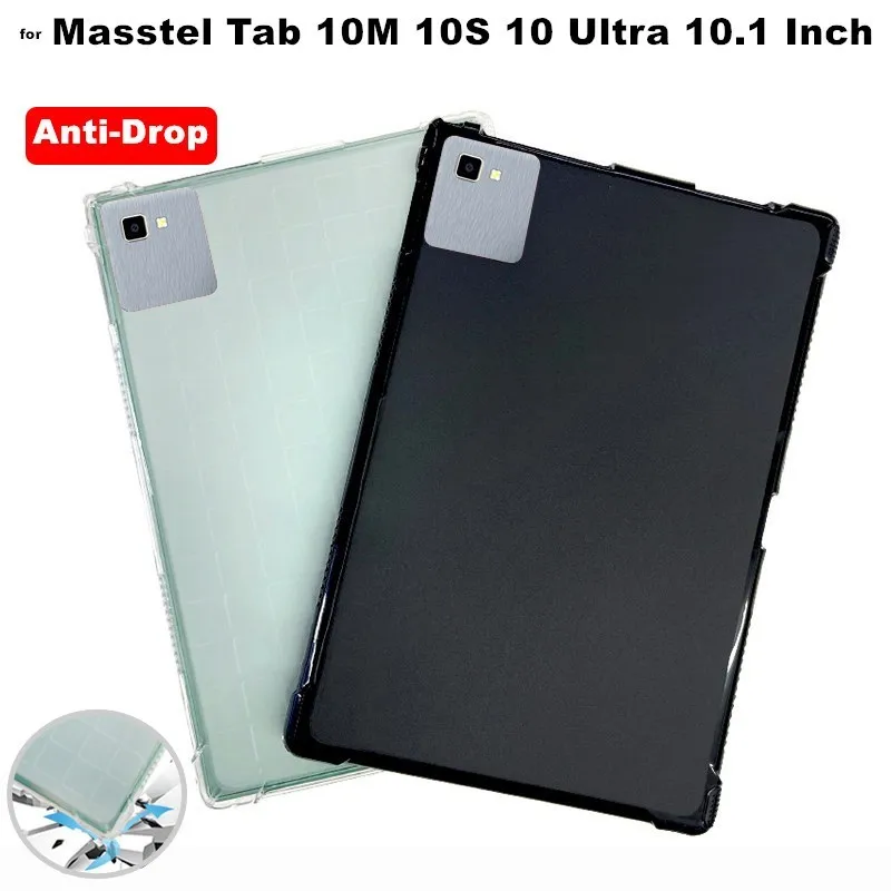 

10.1'' Universal Case for Masstel Tab 10M 10S 10 Ultra 10.1 Tablet Case Anti-Drop Clear TPU Silicone Protective Back Cover