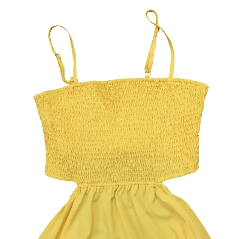 GUWU Mode Straße Frauen Sexy Cut Out Strap A-line Maxi Langes Kleid 2025, Urlaub Urlaub Party Geburtstag Kleider Vestidos