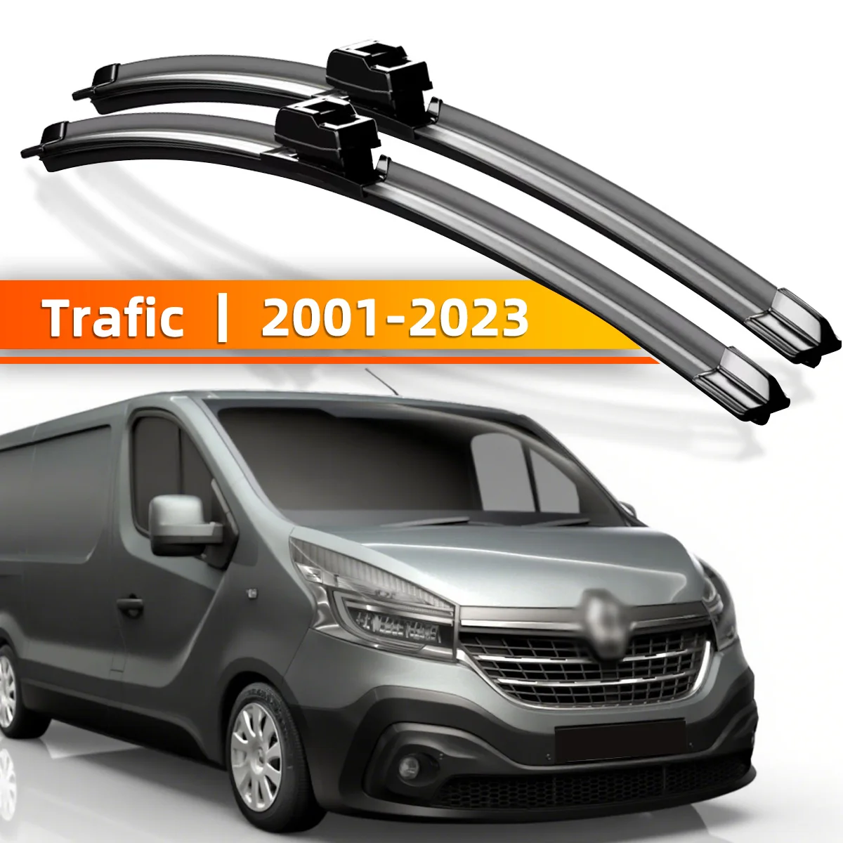 YONGRUN 2 個フロントガラスワイパーブレードルノー トラフィック 2001-2023 に適したフロントガラスウィンドウアクセサリー 2002 2008 2010 2015