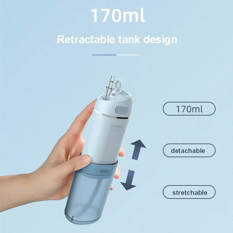 เครื่องฉีดน้ำทำความสะอาดฟันแบบพกพาสำหรับผู้หญิงใช้ในครัวเรือนเครื่องฉีดน้ำแบบแคปซูลสำหรับทำความสะอาดฟัน