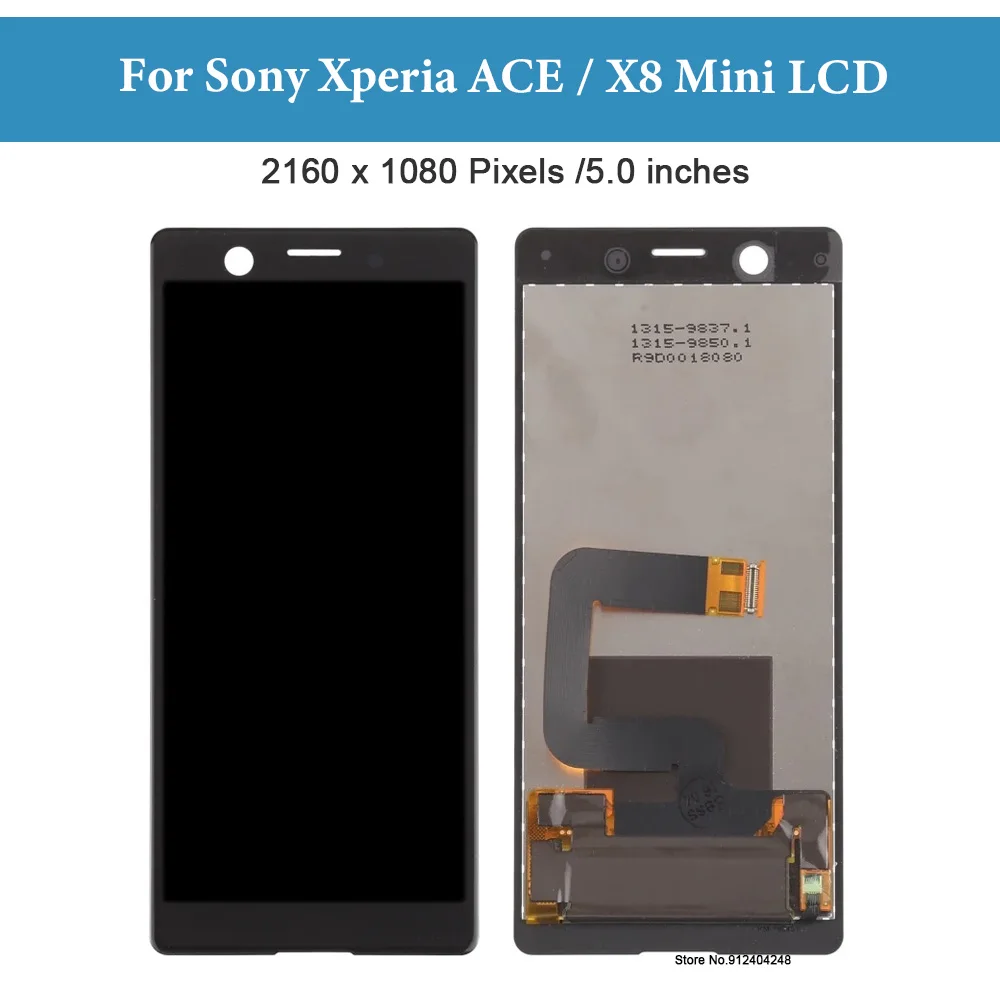 Original LCD Screen For Sony Xperia ACE x8 mini LCD Display Digitizer Full Assembly For Sony Xperia 8 Mini LCD Replacement Parts