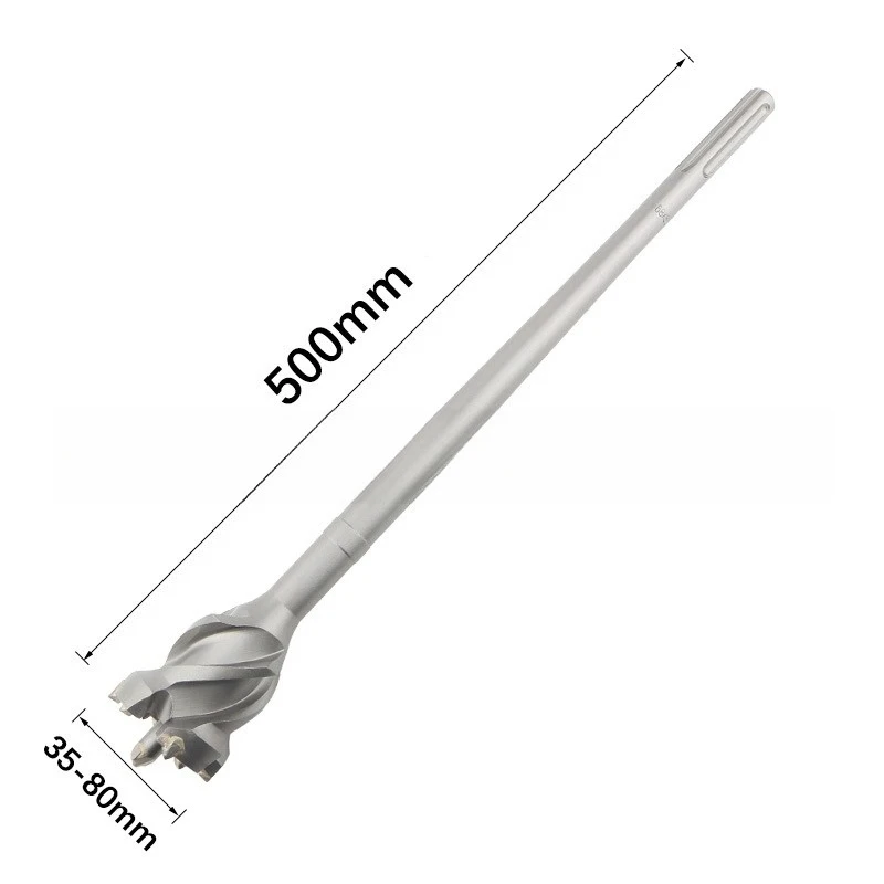 35Mm-80mm Strong hole opener 500mm alloy marble through wall opening