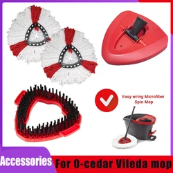 Sostituzione del mocio per Vileda O-cedar testa di pulizia facile Mop in microfibra cuscinetti di stoffa ricariche Mop testine di ricambio accessorio per la testa del mocio