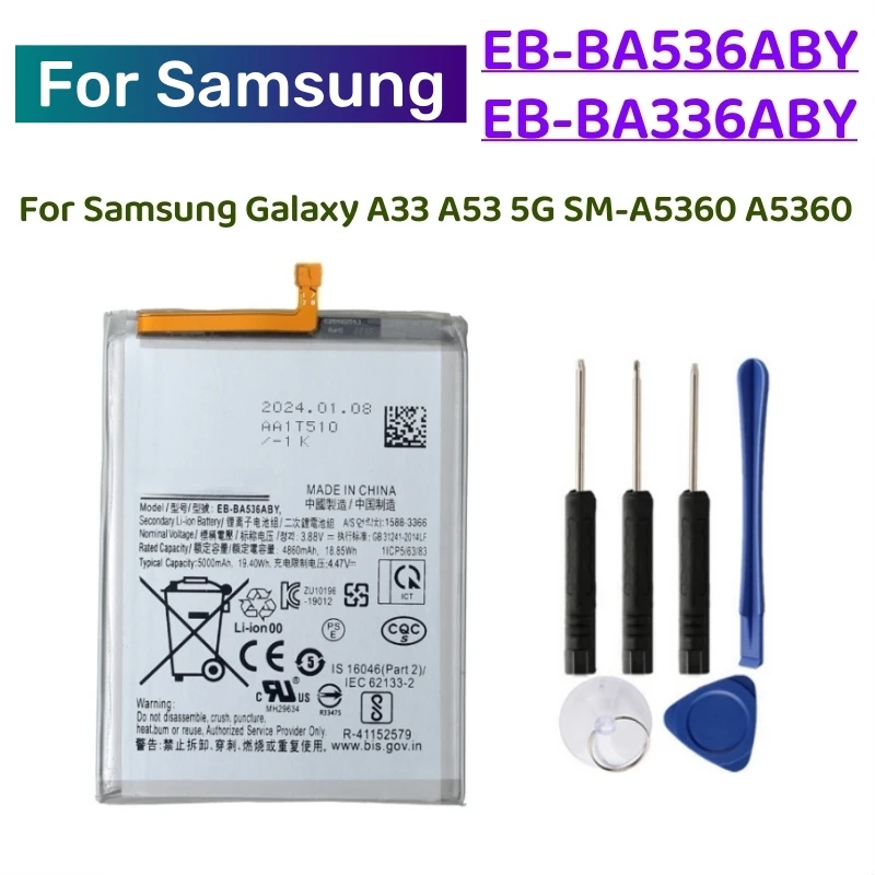 Reemplazo de batería EB-BA336ABY: La solución definitiva para tu Samsung Galaxy A53 SM-A5360
