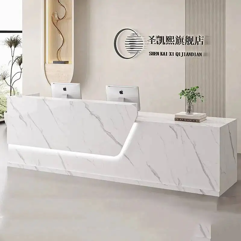 

Salon Modern Reception Desks Luxury Beauty Home Clinic Reception Desks Office Bancone Bar Lusso Office Furniture
