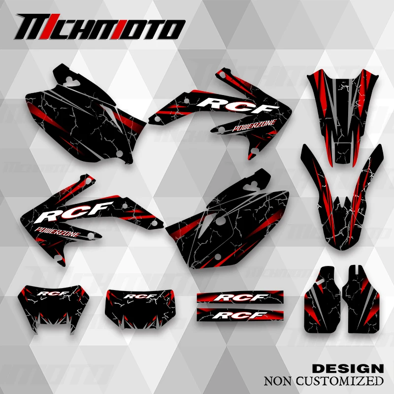 

MCHMFG For HONDA CRF450X 2005 2006 2007 CRF 450X 2008 2009 2010-2018 Graphics Decals Stickers Motorcycle Background Custom