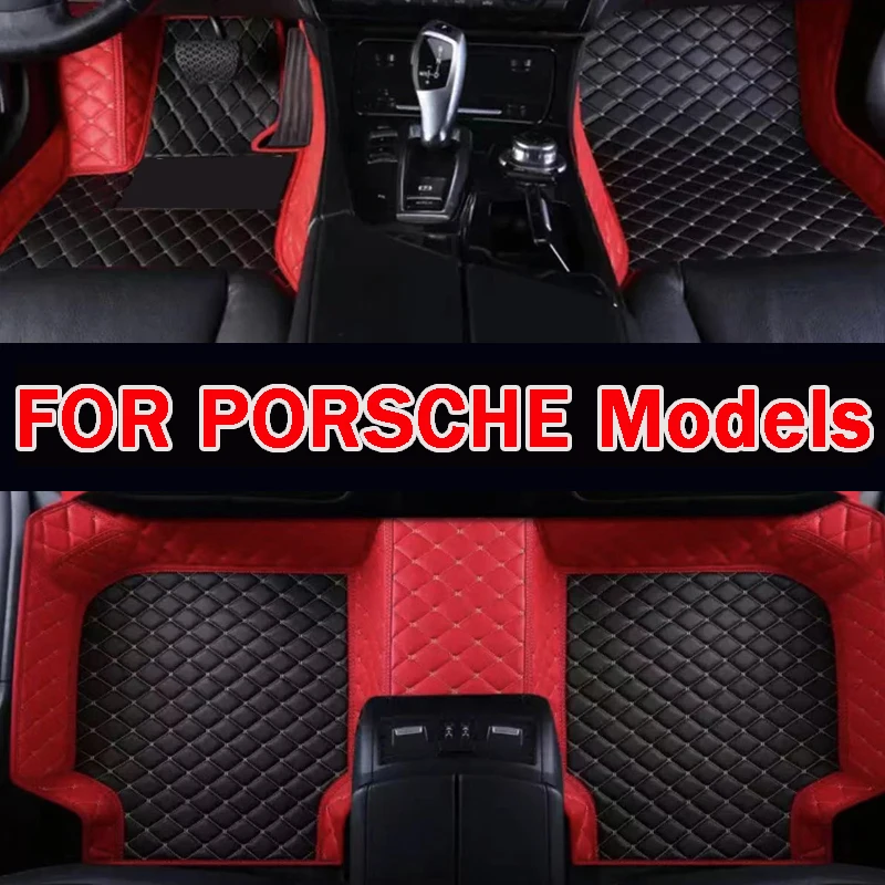 Car FloorMat For PORSCHE Cayman 987C 981C Cayenne  Mancan Boxster 987 981 911 911s 997 (2door) Panamera Taycan 944CarAccessories