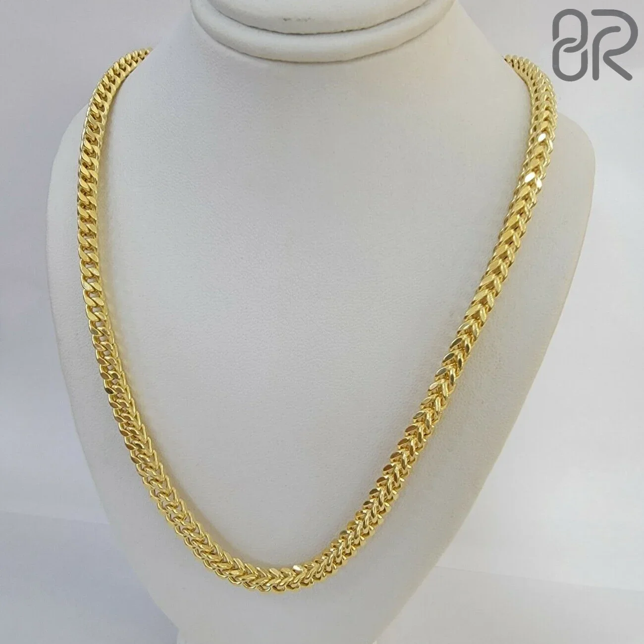 New Design 4MM Franco Chain Hip Hop Style Shine Brightly 10K 14K 18K Solid Gold Miami Cuban Chain Necklace Fine Jewelry