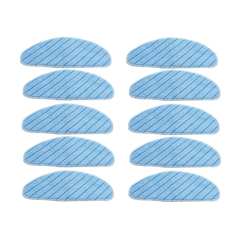 10Pcs Washable Mop Pads for OZMO T9 T9 Max T9 T8 N8 N9 Vacuum Cleaner Microfiber Mopping Cloth Rags