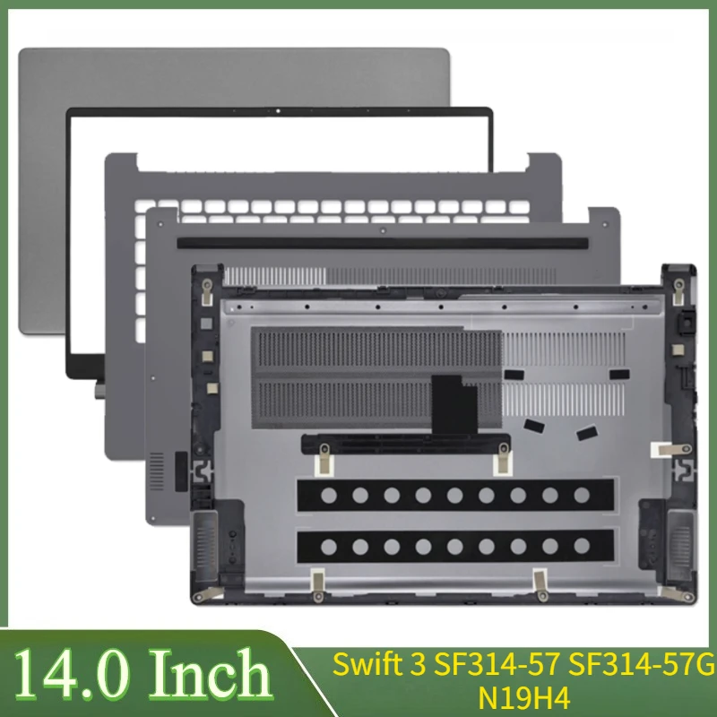 

14 "серый новый для Swift 3 SF314-57 SF314-57G N19H4 задняя крышка ЖК-дисплея, передняя панель, лучшая верхняя нижняя нижняя крышка корпуса
