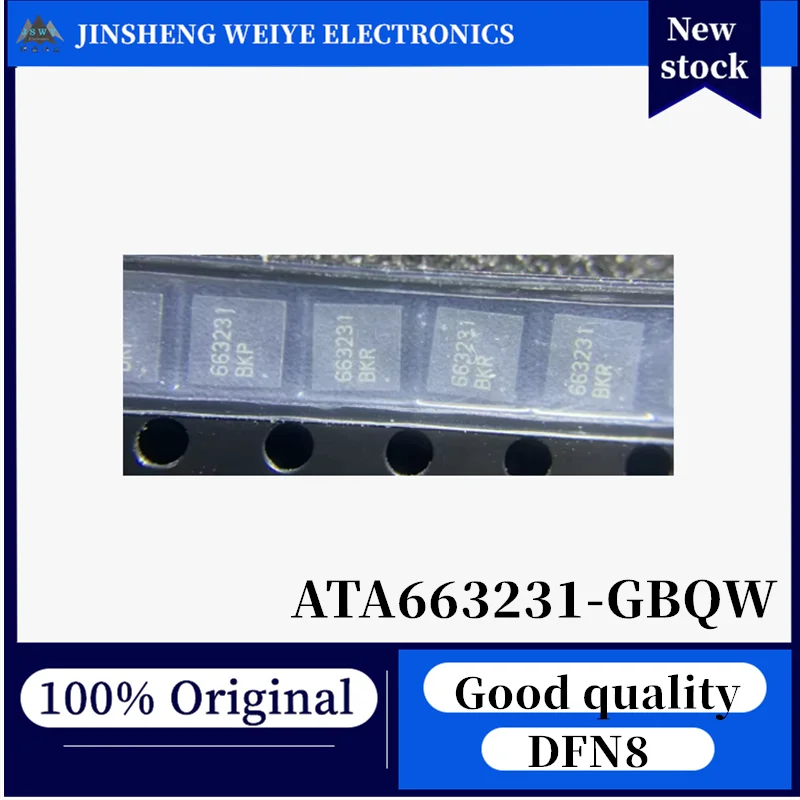 (10/50 pieces) ATA663231-GBQW 663231 DFN-8 3.3V LDO LIN transceiver, 100% new, original IC, fast shipping