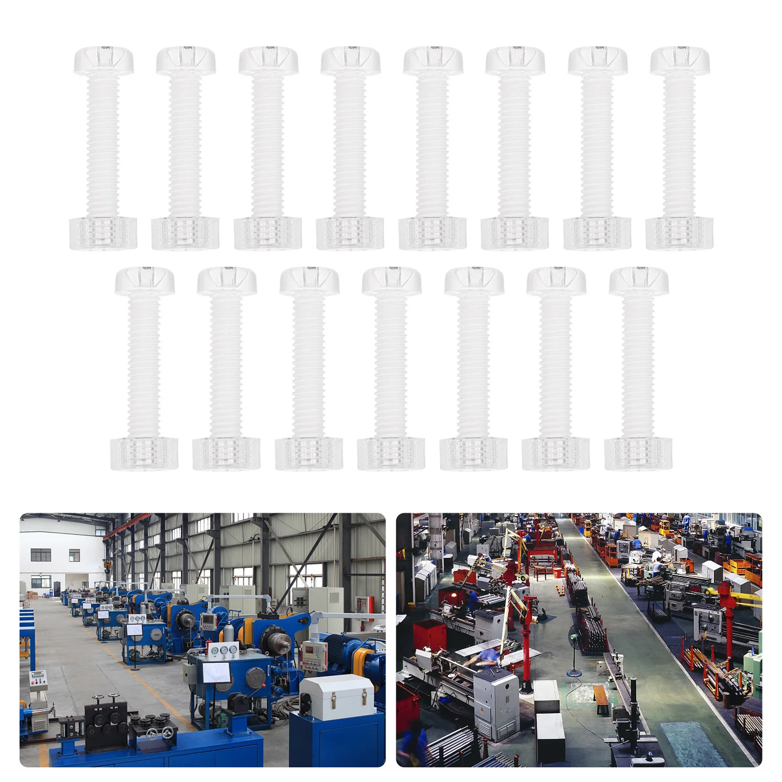

30 Pcs Acrylic Screws Nuts Set Transparent Bolts Tighten Long Insulation Practical Design Efficient Connection