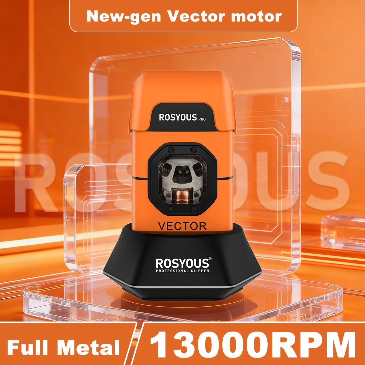 rosyous-rs-999-afeitadora-profesional-para-barberos-13000-rpm-motor-magnetico-vectorial-totalmente-metalica-con-base-recortadora-electrica-para-hombres