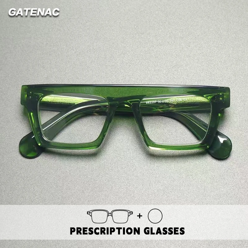 

Gatenac ацетатные очки для чтения мужские пилотные фотохромные очки с защитой от синего света по рецепту женские прогрессивные очки для близорукости