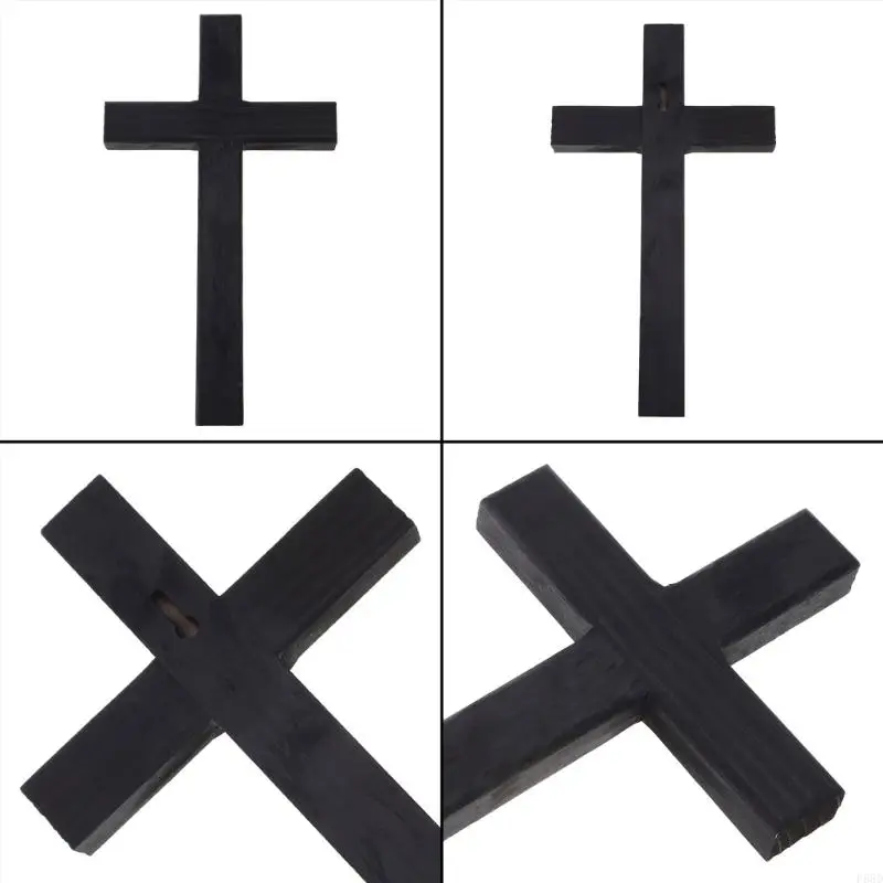 طاولة معلقة على الحائط من الخشب الصلب لزينة الصليب المسيح للصليب للمنزل مذبح مصلى الكنيسة ديكور هدية مسيحية 11 بوصة
