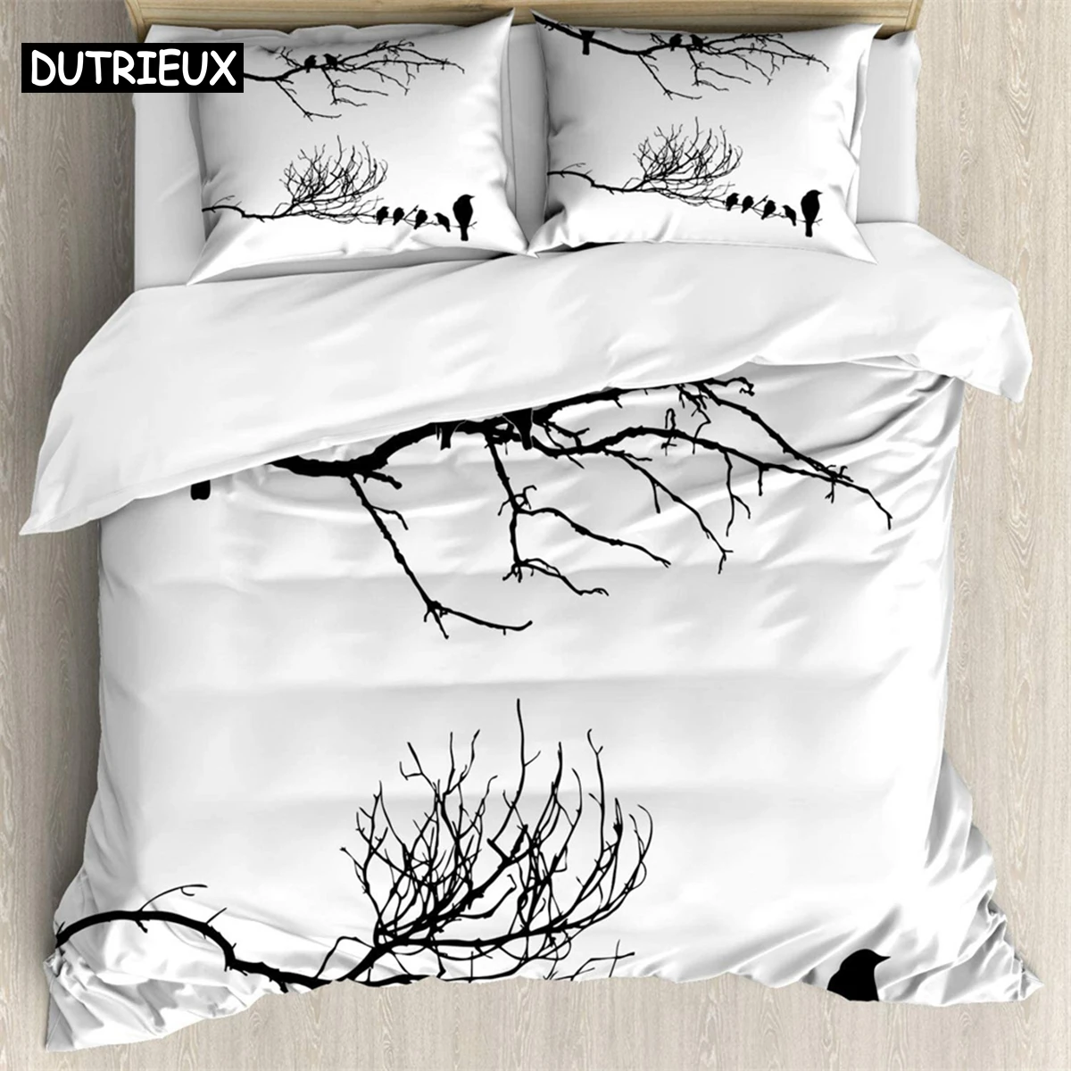 

Twigs 3Pcs Bedding Sets 3D Digital Printing Custom Quilt Duvet Cover Set Home Queen King Quilt Pillowcase