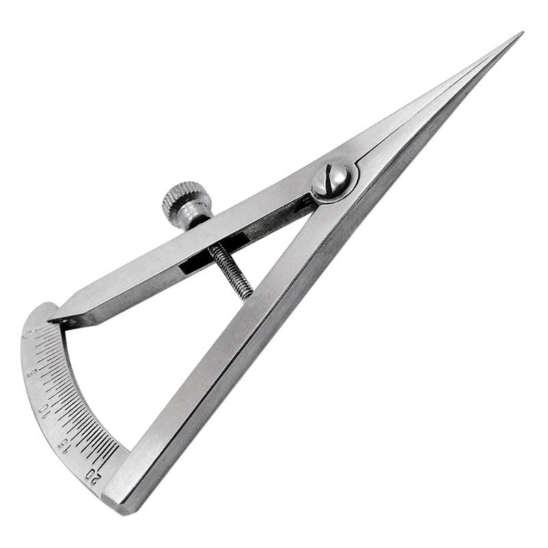 

5asd Dental Castroviejo Caliper with Same Double Scale 0 to 20 mm 3.25" Surgical Instruments Straight/Angled Dental Equipment