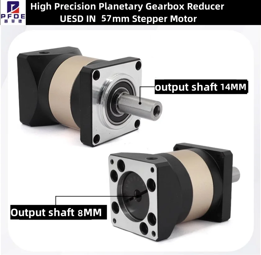 علبة تروس كوكبية دقيقة لـ NEMA23، نسبة التروس 5 نسبة 10، بحد أقصى 25 نيوتن متر، لمحرك NEMA23pper، محرك 57 خطوة، أحدث طراز 2025.