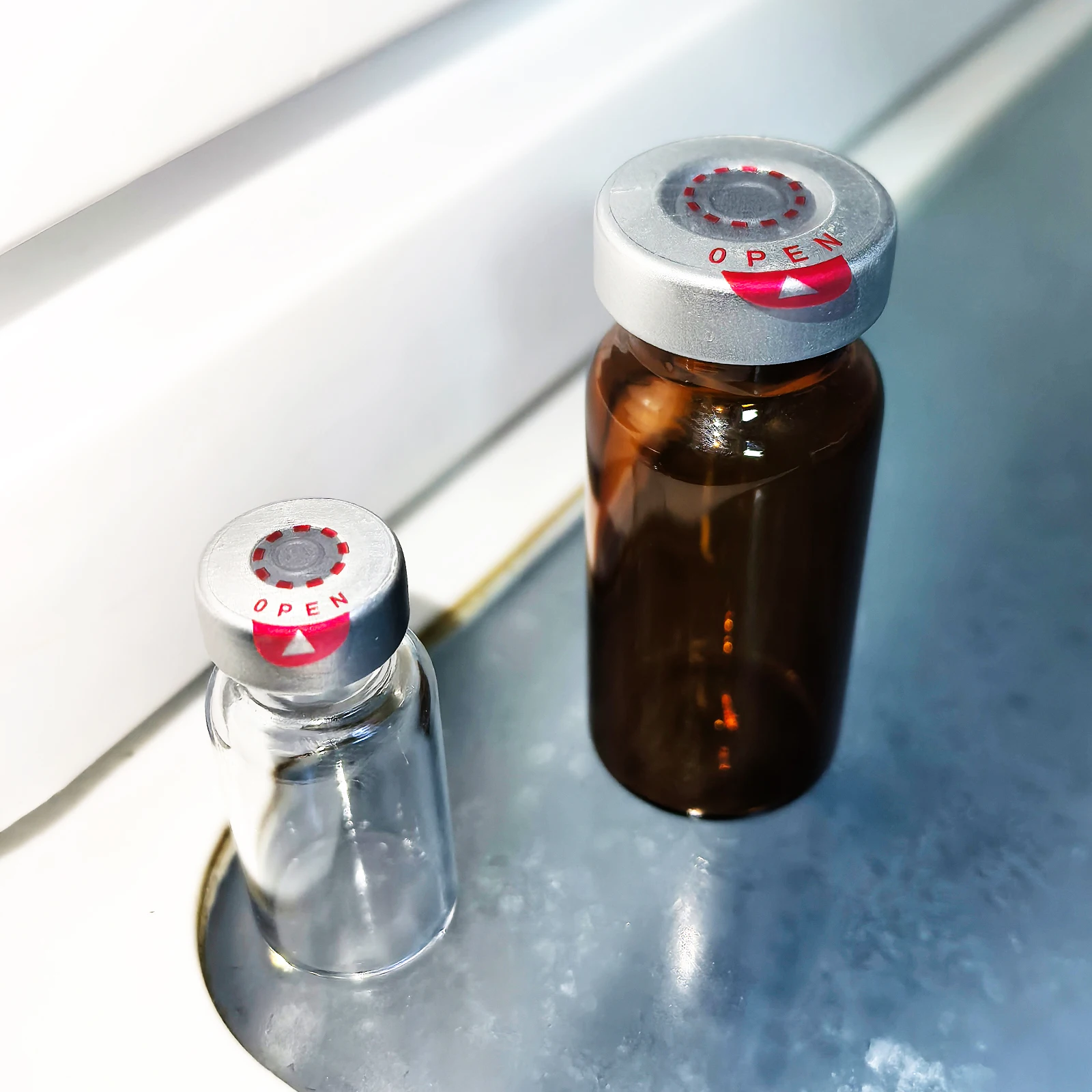 ملصق ختم دائرة المختبر ملصقات ختم ذاتية اللصق لأغطية بلاستيكية ألومنيوم 13/20 مم، مقاومة للتسرب، 20 قطعة