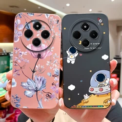 Case For Poco C75 Cute Astronaut Phone Cover For Xiaomi Poco C 75 Soft Liquid Silicone Full Protection Anti Drop Bumper Couqe