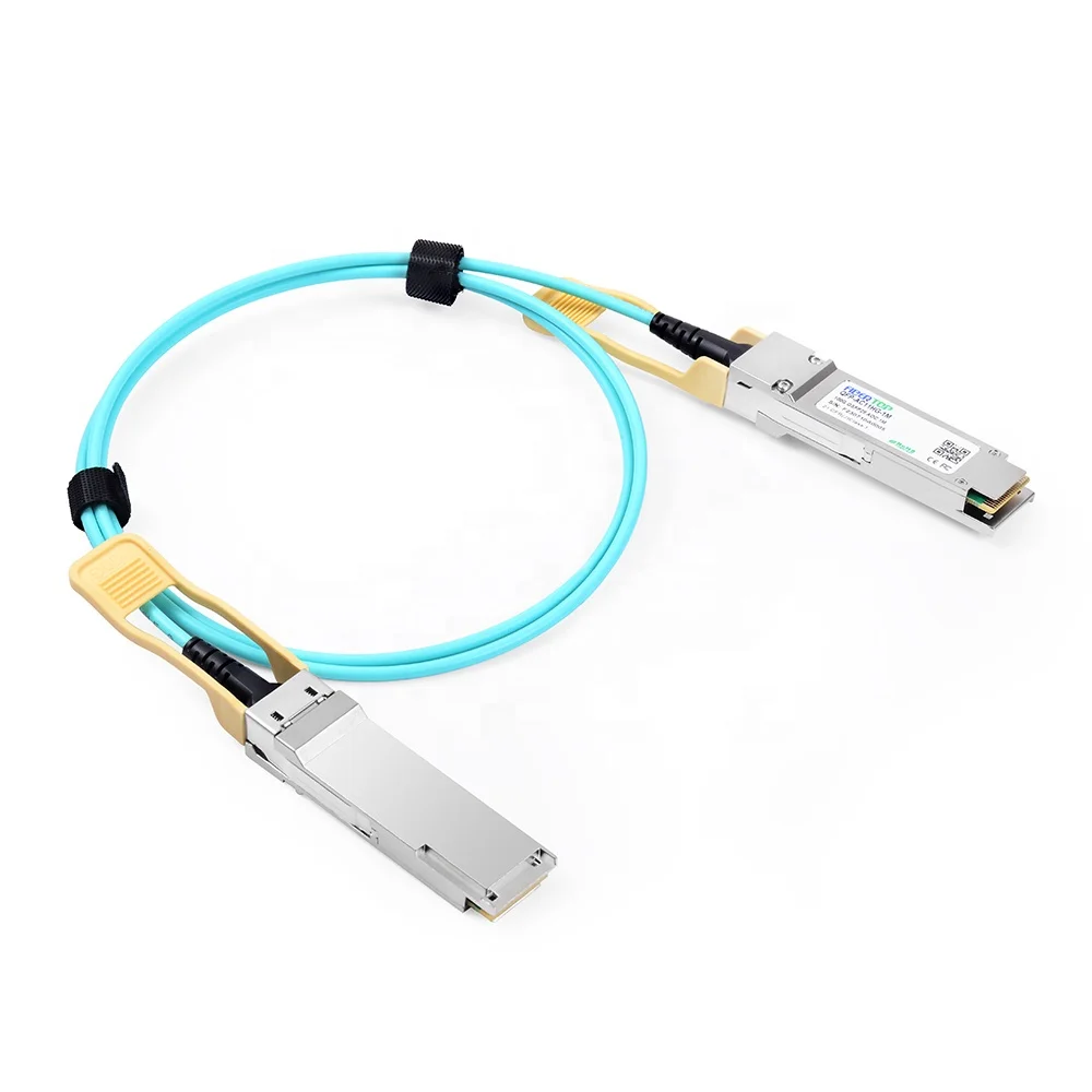 Câble optique actif, 100G, QSFP28 à QSFP28, AOC, 1m