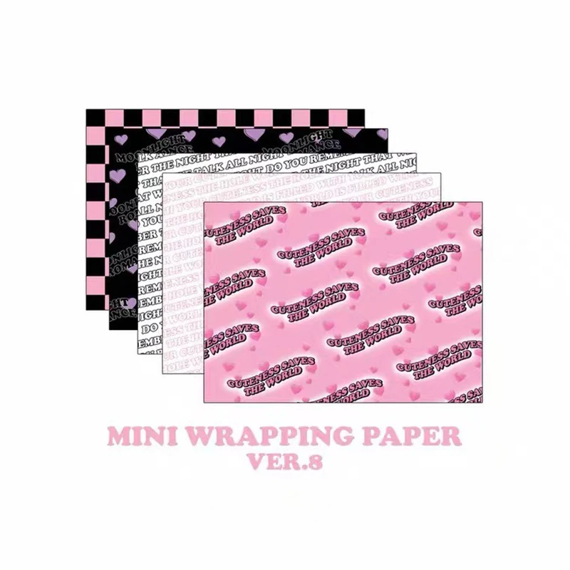 SKYSONIC 25 Sheets 4 Designs Mini Wrapping Paper Decorative Packaging Paper Material Journal Scrapbooking Decor Supplies Set