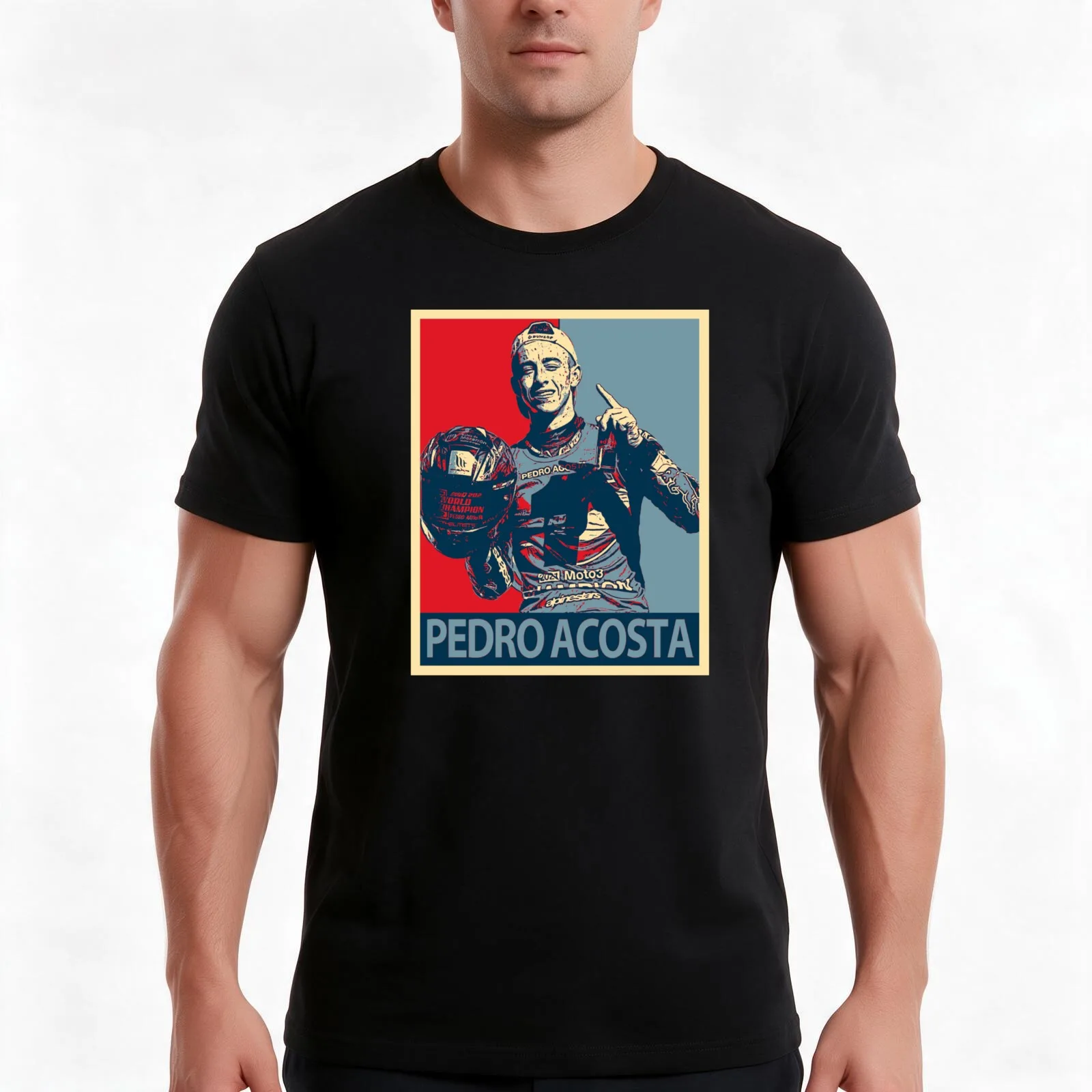 Pedro Acosta Number 37 T-Shirt, Summer Casual Cotton Tee, Oversized Streetwear Tops, Vintage Graphic Print, Unisex Men Women