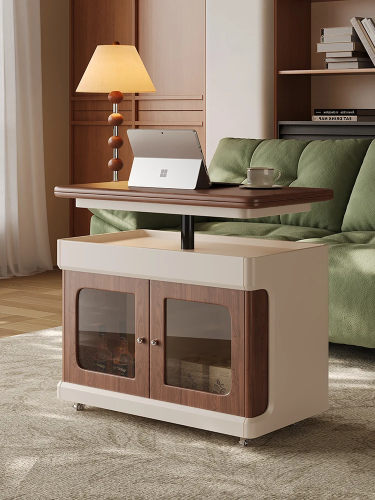 

Movable, coffee table, solid wood, household, small apartment, living room, lifting, telescopic, folding