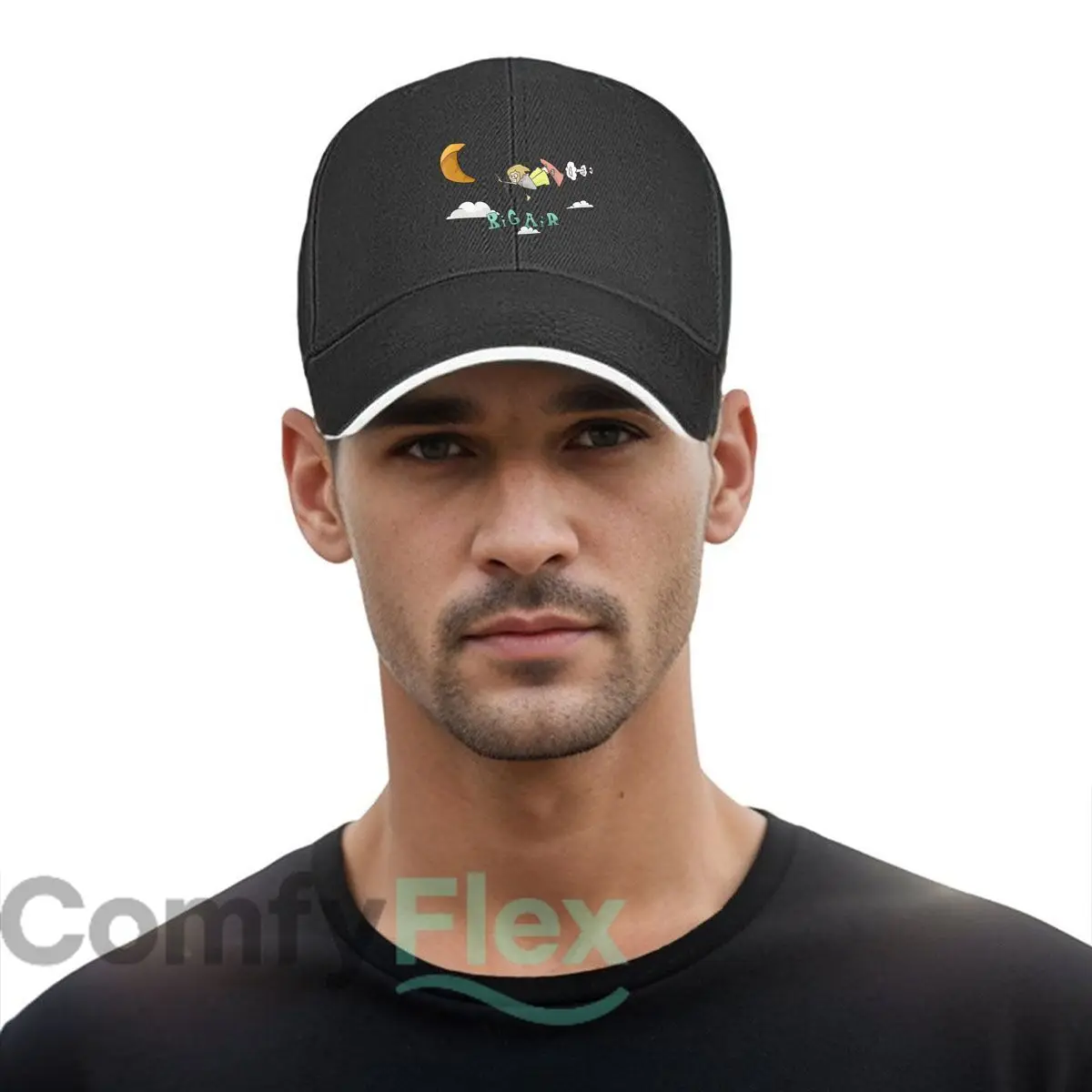 طائرة ورقية لركوب الأمواج كارتون الفن الهيب هوب قبعة الموضة الرياضة في الهواء الطلق ساندويتش قبعة بيسبول