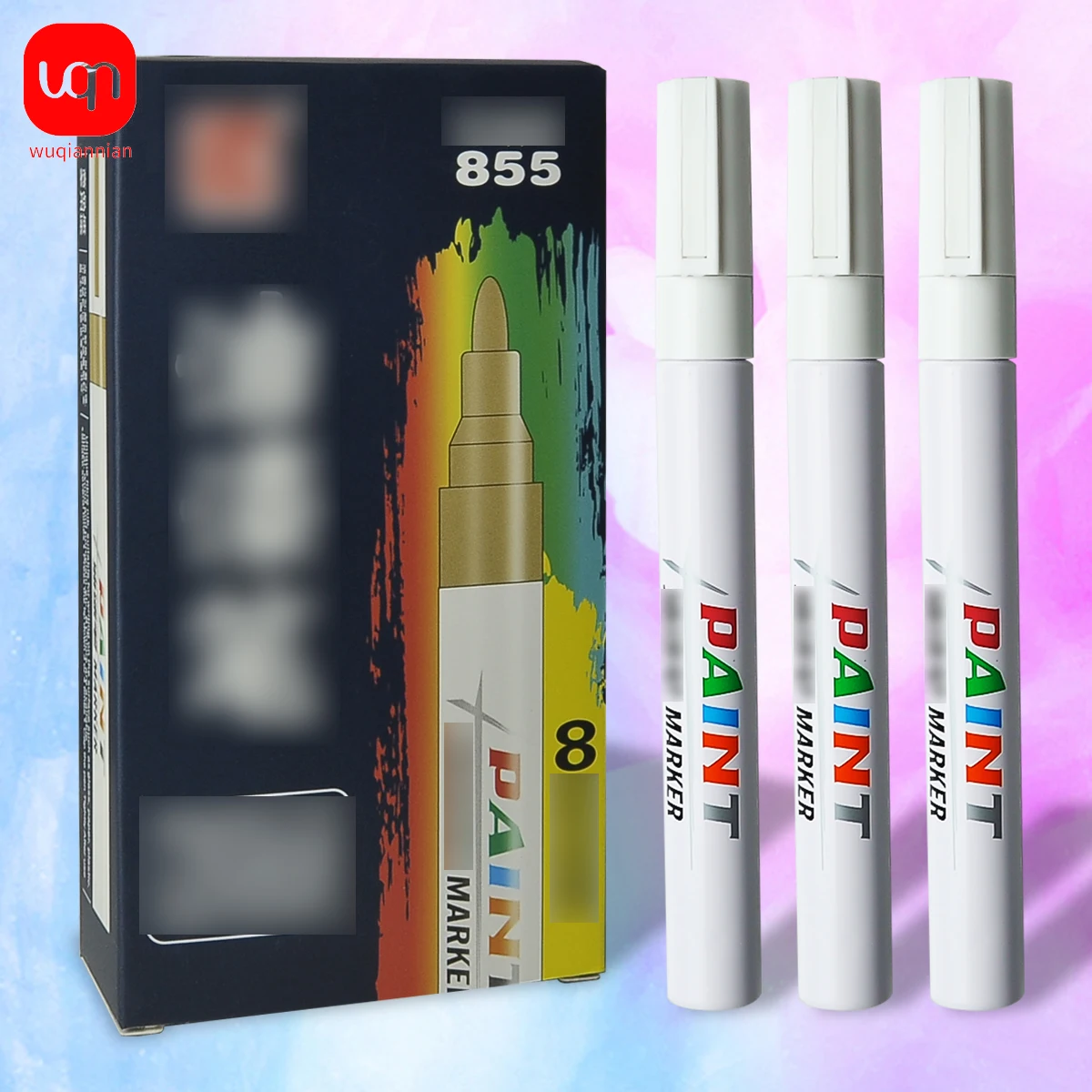 

3 Pack White Comics Waterproof Marker Tire Marker Permanent Marker Painting Supplies Stationery Office Supplies