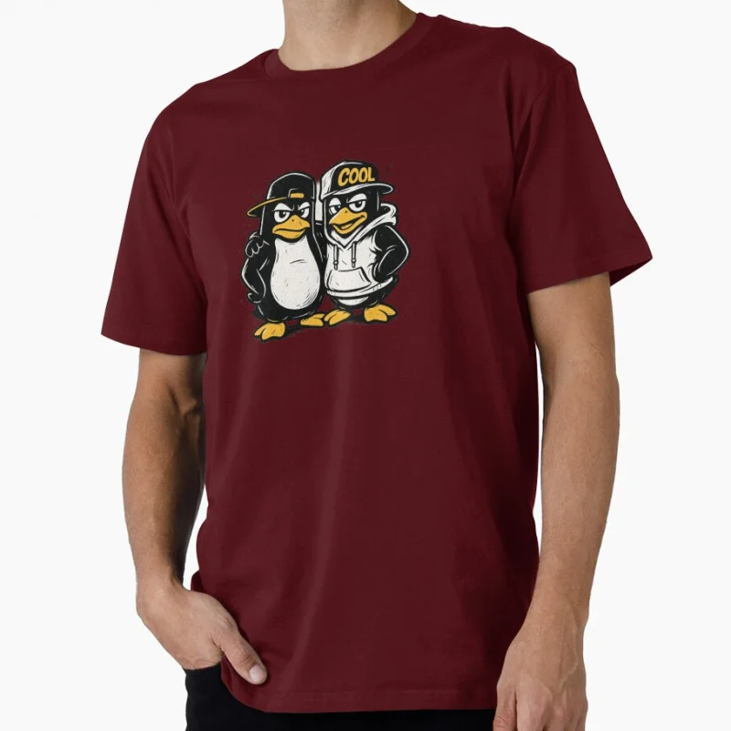 تي شيرت رائع من Linux Tux Homie Penguins هدية مضحكة لمهندس البرمجيات ملابس جرافيك مطور فكاهة قطع علوية كبيرة الحجم S-6XL #2