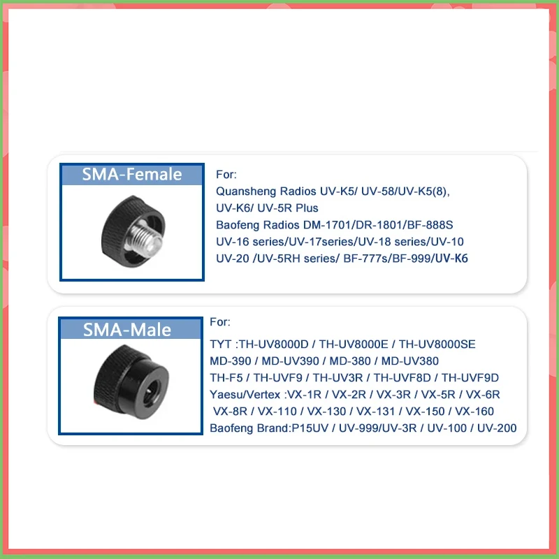 SF-20 Soft Antenna SMA-Female/SMA-Male Mini Short Aerial 136-174/400-520mhz forUV-5RM UV-17 DM-1701 TYT MD-390 Radio Accessories