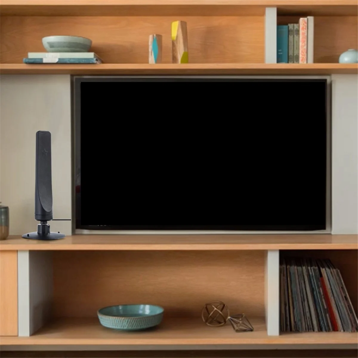 ABSQ-1080P 실내 디지털 TV 안테나, HDTV 미니 DVB-T2 안테나, 액티브 신호 리시버 증폭기, 부스터 1 개