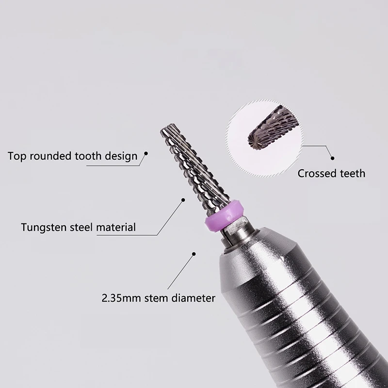 Nail Art Removing Dead Skin Polishing Head Hard Calluses And Dead Skin Nail Drill Bits Fingertip Metal Grinding Rod Sanding Ring