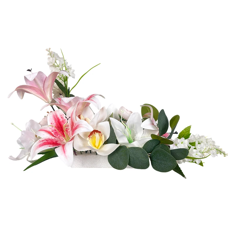 

Новая трансграничная горячая распродажа, свадебное украшение, имитация цветка, искусственный цветок, цветок на платформе, семейное украшение, праздничная вечеринка