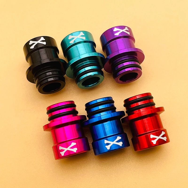 DSX Hot Bone v2 Style 510 Drip Tip With Power Switch Button Set Aluminum Material For Dotaio v2 Vape Mod Accessories