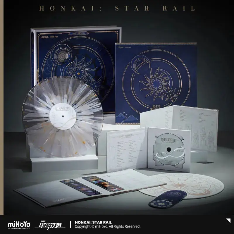

[Genuine] miHoYo Game Honkai Star Rail As in My Book Series Color Glue Gift Box Anime Accessory Lyric Book Cosplay CD Records