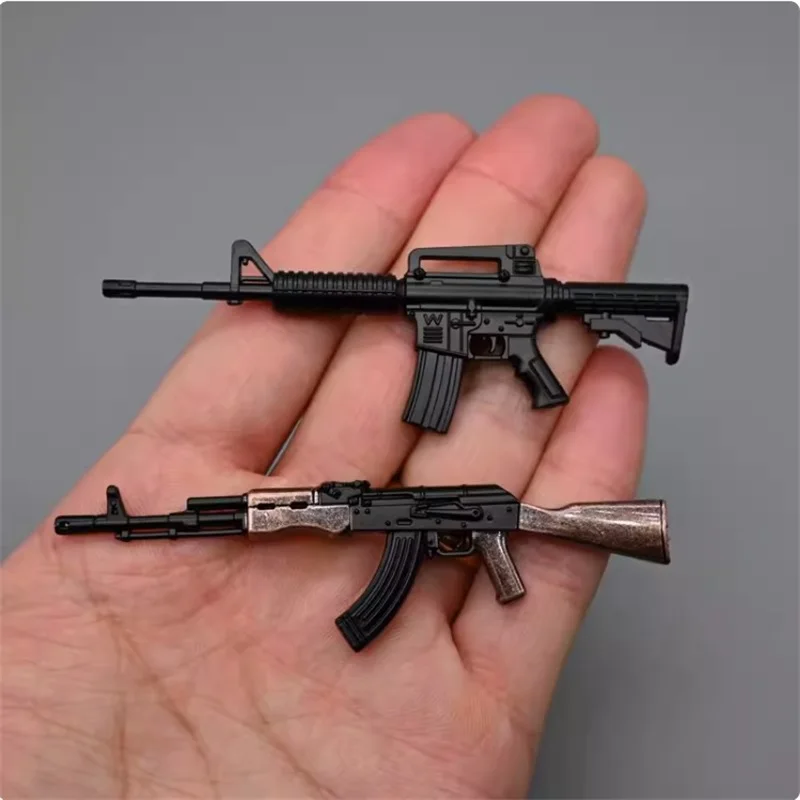 

1/12 Scale Soldier Accessories M4A1 AK47 Weapon Static High Quality Model Toy Fit 6'' Action Figure In Stock