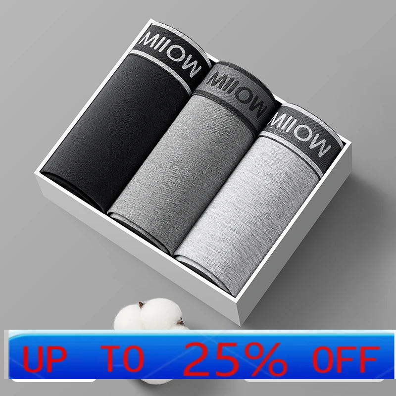 

Мужские антибактериальные и дышащие боксеры большого размера из чистого хлопка с четырьмя углами для мальчиков LMM