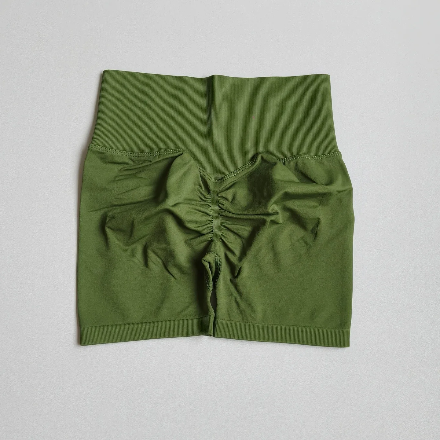 Hochelastische Fitness-3/4-Hose, stoßdämpfende, pfirsichförmige, figurformende Hose, eng anliegende Fitness-Shorts mit Bauchkontrolle für Damen – Detail 7
