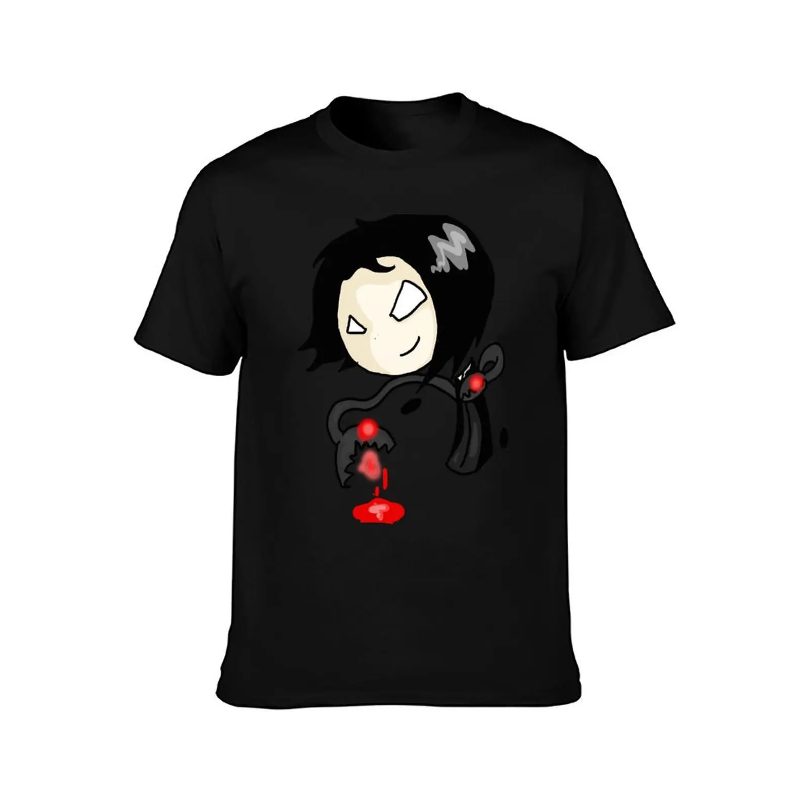The Darkness - Jackie Airhead Chibi T-Shirt Summer Casual Cotton Tee Oversized Streetwear Tops Vintage Graphic Print