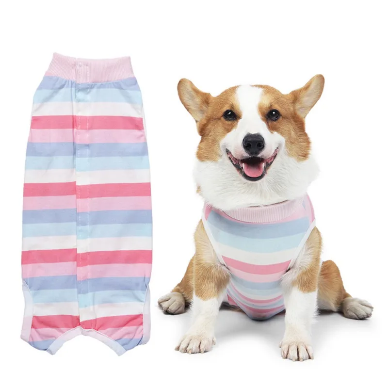 Pet Dogs Maintain Clothes Operation Recovery Suit Anti Licking Wounds After Surgery Surgery Suit Four-legged Jumpsuit Dogs Vests