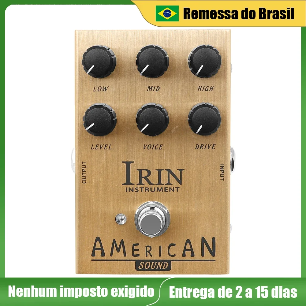 

IRIN AN-34 American Sound Electric Guitar Effect Pedal AMP Simulator of FD 57 Deluxe Amplifier from Clean to Overdrive Sound