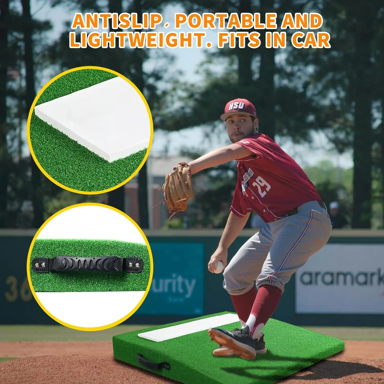 Timgle Portable Pitching Mound Baseball Pitching Mound Mobile Youth Training Pitchers Mound for Indoor and Outdoor Baseball