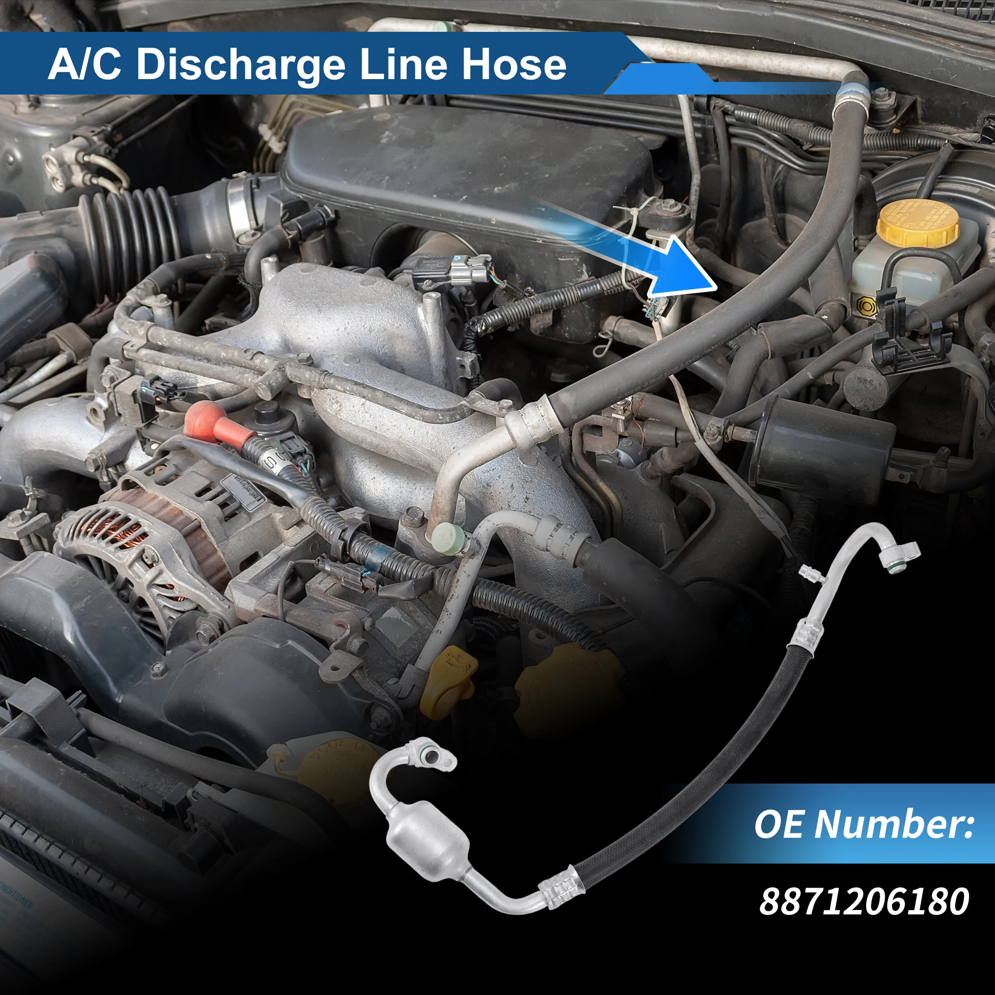 

UXCELL A/C Refrigerant Liquid Hose for Toyota Camry 2006-2011 No.8871206180