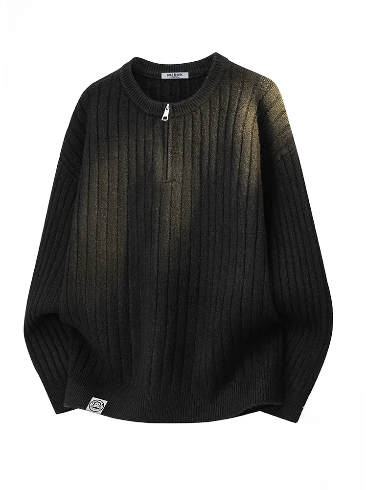 

Мужской вязаный свитер Paul Frank с принтом обезьяны, свободного кроя, осенний, с цепным узором, теплый, мягкий, из полиэстера