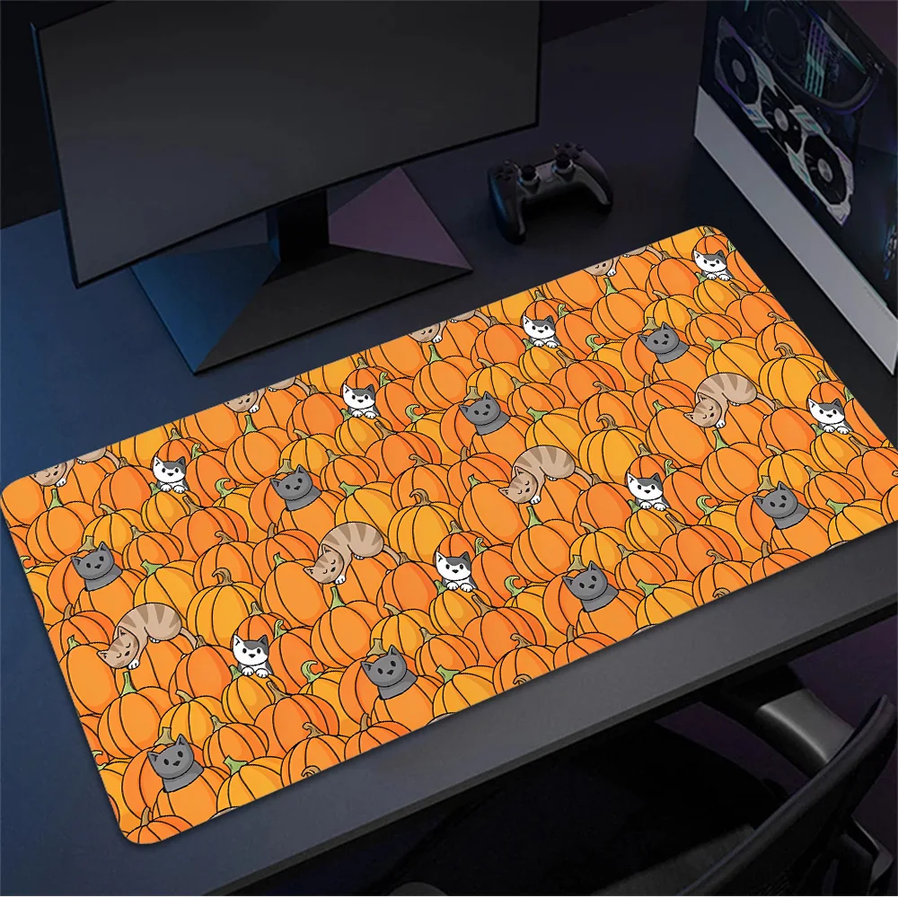 

Pumpkin Mouse Gaming Pc Accessories Non-slip Mat Gamer Cabinet Hot Pad Deskmat Table Pads Mausepad Mousepad Mats Keyboard Desk