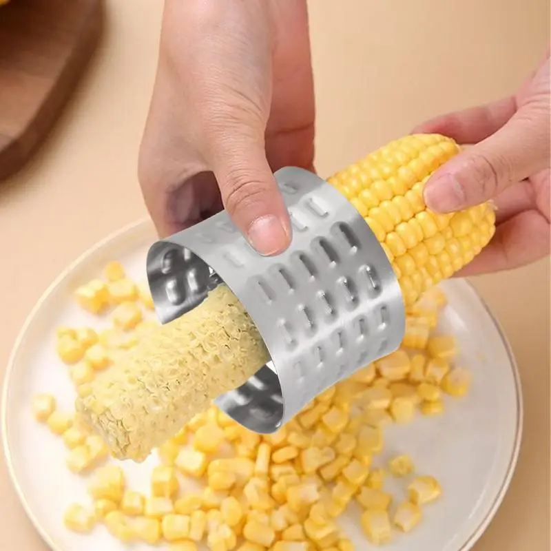 Corn Peeler Tool 304 Stainless Steel Professional Corn Remover Zipper Non Slip Quick And Convenient Thresher Ergonomic Corn